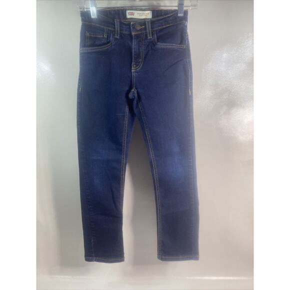 Levi's 511 Slim Fit Black Label Blue Jeans Dark Wash Boy's (25x26) Size 10 REG - Picture 7 of 10